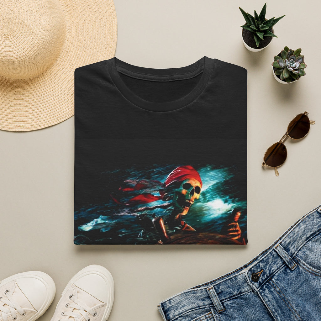 "Pirates of Caribbean" skeleton poster T-shirt